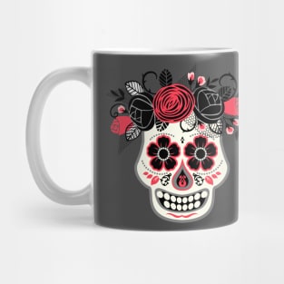 Day of the Dead White Skull Mug